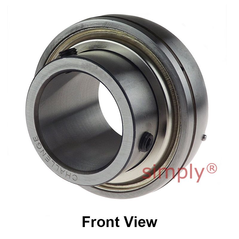 Challenge UC211-32 Imperial Insert with Grub Screws with 2 inch Bore 100mm Outside Dia and Triple Lip Seal Ideal for Agricultural and Outdoor Use