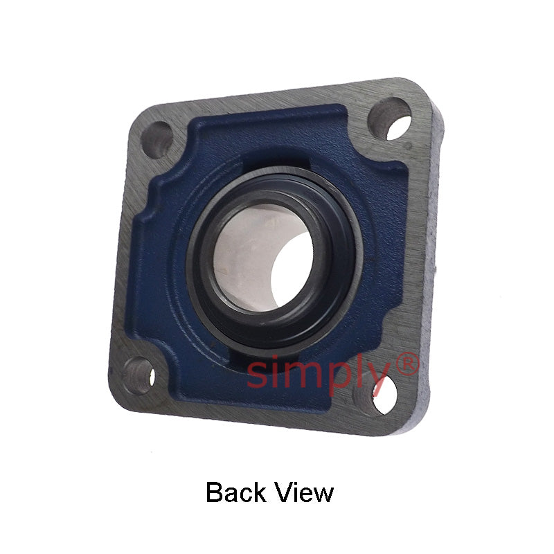 UCF209 Metric Four Bolt Square Cast Iron Flange Housing with 45mm Bore Insert