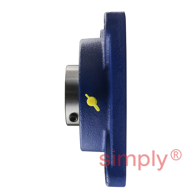 SNR UCF211 Metric Four Bolt Square Cast Iron Flange Housing with 55mm Bore Insert