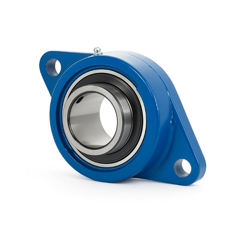 Major Brand UCFL213T-65M Metric Steel Two Bolt Oval Housing for Bearing Inserts with 65mm Outer Diameter - Allow 3-4 Weeks
