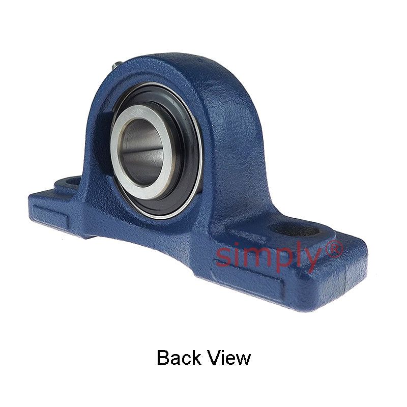 UCP206 Metric Cast Iron Two Bolt Pillow / Plummer Block Housing with 30mm Bore Insert 