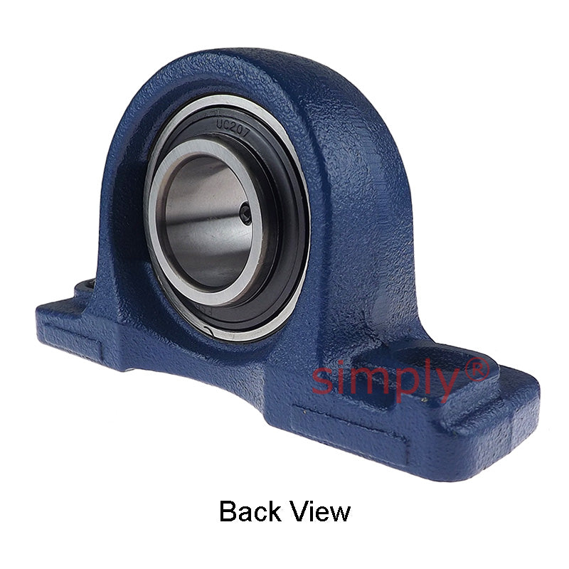 UCP207 Metric Cast Iron Two Bolt Pillow / Plummer Block Housing with 35mm Bore Insert 