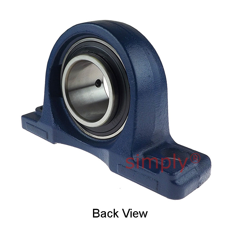 UCP211 Metric Cast Iron Two Bolt Pillow / Plummer Block Housing with 55mm Bore Insert 