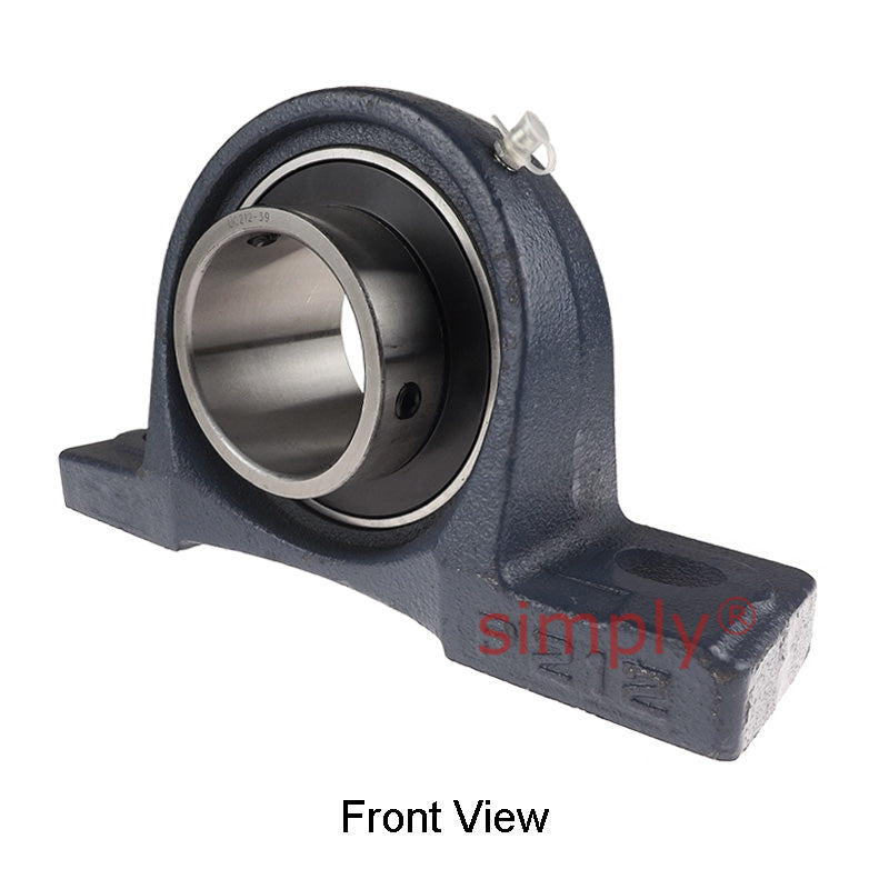 UCP212-39 Imperial Cast Iron Two Bolt Pillow / Plummer Block Housing with 2-7/16 inch Bore Insert 