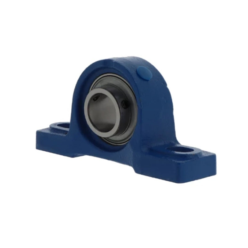 Challenge / FK UCP207 Metric Cast Iron Two Bolt Pillow Block Housing with 35mm Bore Insert and Triple Lip Seal Ideal for Agricultural and Outdoor Use