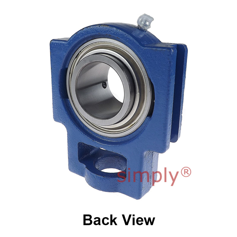 Challenge / FK UCT208 Metric Cast Iron Take Up Unit Housing with 40mm Bore Insert and Triple Lip Seal Ideal for Agricultural and Outdoor Use