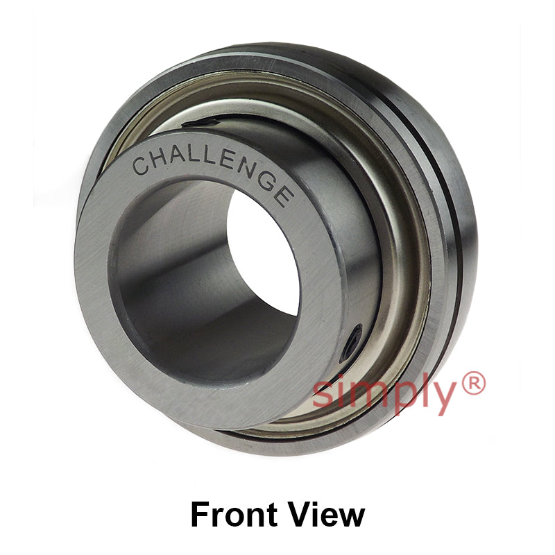 Challenge UCX13-40 Imperial Insert with Grub Screws with 2-1/2 inch Bore 125mm Outside Dia and Triple Lip Seal Ideal for Agricultural and Outdoor Use