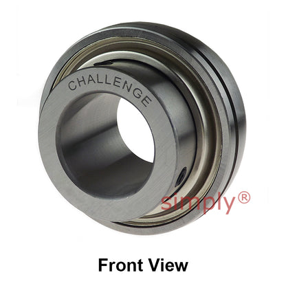 Challenge UCX07-20 Imperial Insert with Grub Screws with 1-1/4 inch Bore 80mm Outside Dia and Triple Lip Seal Ideal for Agricultural and Outdoor Use