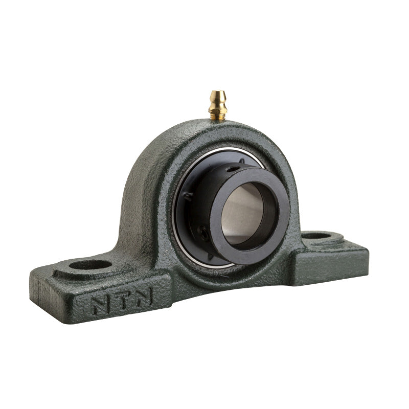 NTN UELP215-215D1W3 Imperial Cast Iron Two Bolt Pillow / Plummer Block Housing with 2-15/16 inch Eccentric Collar Insert - Allow 2-3 Days