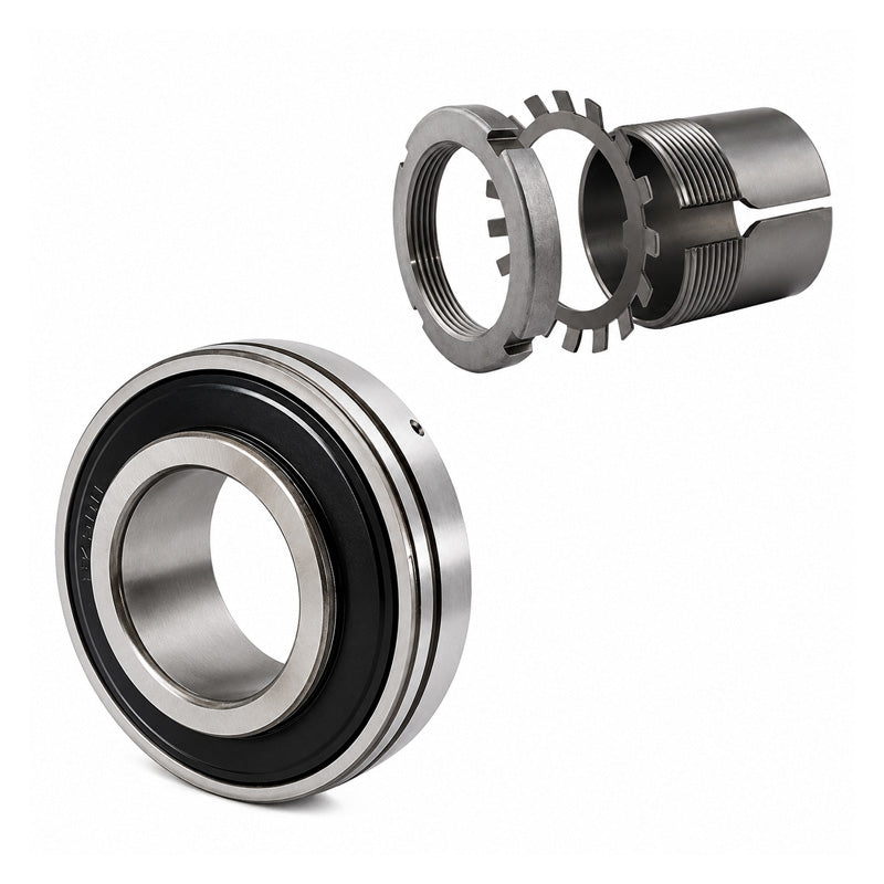 UK307/HE2307 Taper Bore Bearing Insert and Sleeve Fits 1-3/16 inch Shaft