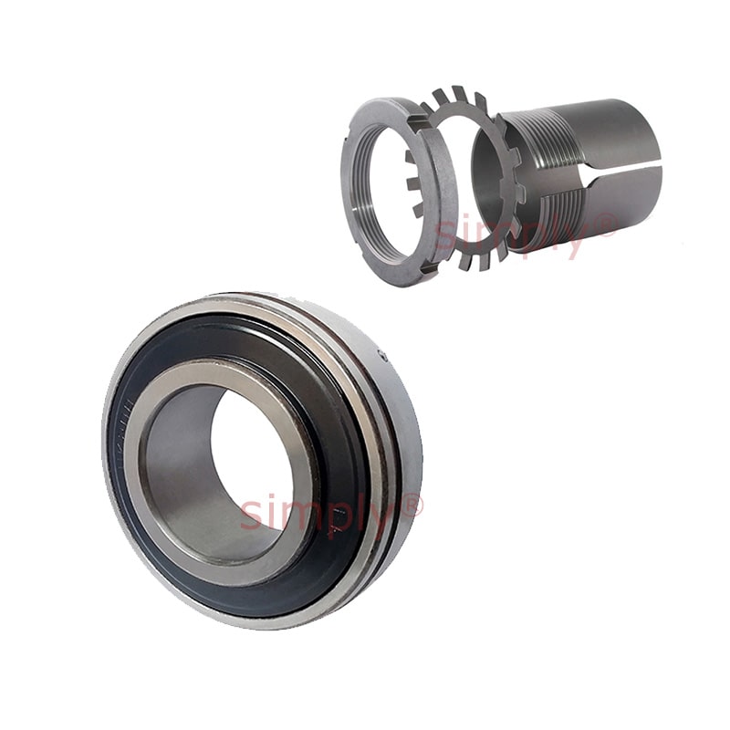 UK213/HE2313 Taper Bore Bearing Insert and Sleeve Fits 2-1/4 inch Shaft