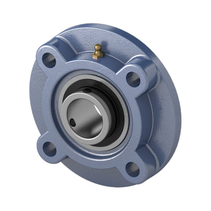 UKFC208/HS2308 Imperial Four Bolt Cast Iron Round Flanged Housing Insert and Adaptor Sleeve Fits 1-3/8 inch Shaft
