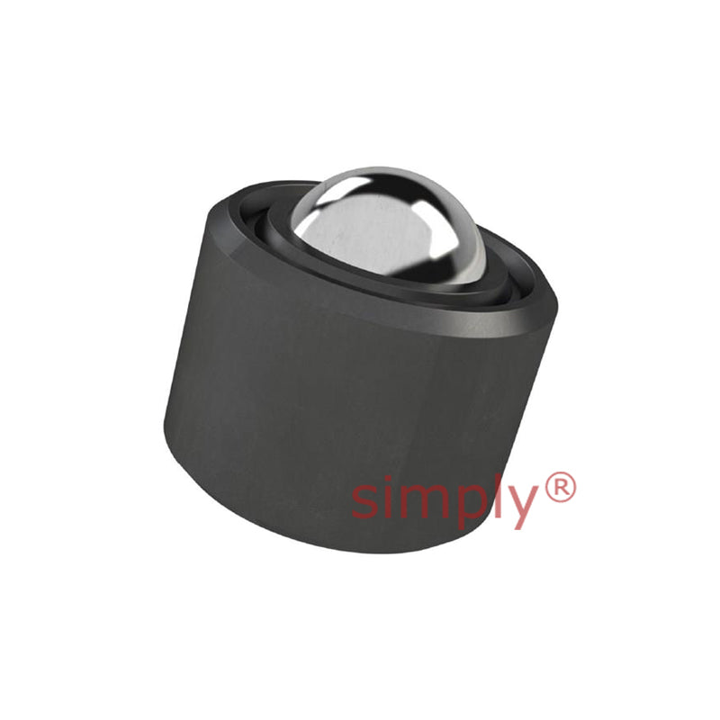 High-Performance Push Fit Ball Transfer Unit with 25.4mm Stainless Steel Ball - Load Capacity 224kg - Allow 2-3 Days