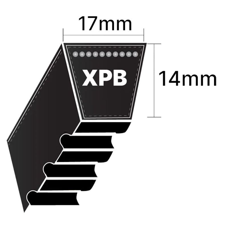 XPB1260 Gates Quad Power 4 XPB-Section Cogged V-Belt (Uniset Match)