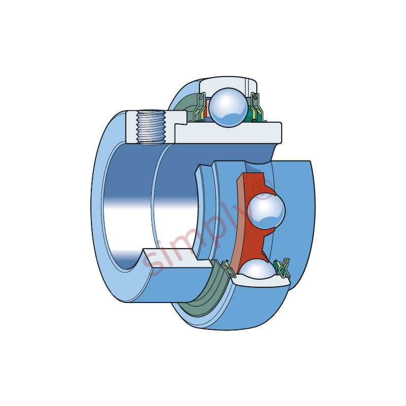 SKF YEL204-2RF/VL065 Eccentric Locking Collar Bearing Insert with 20mm Bore 47mm Outside Diameter