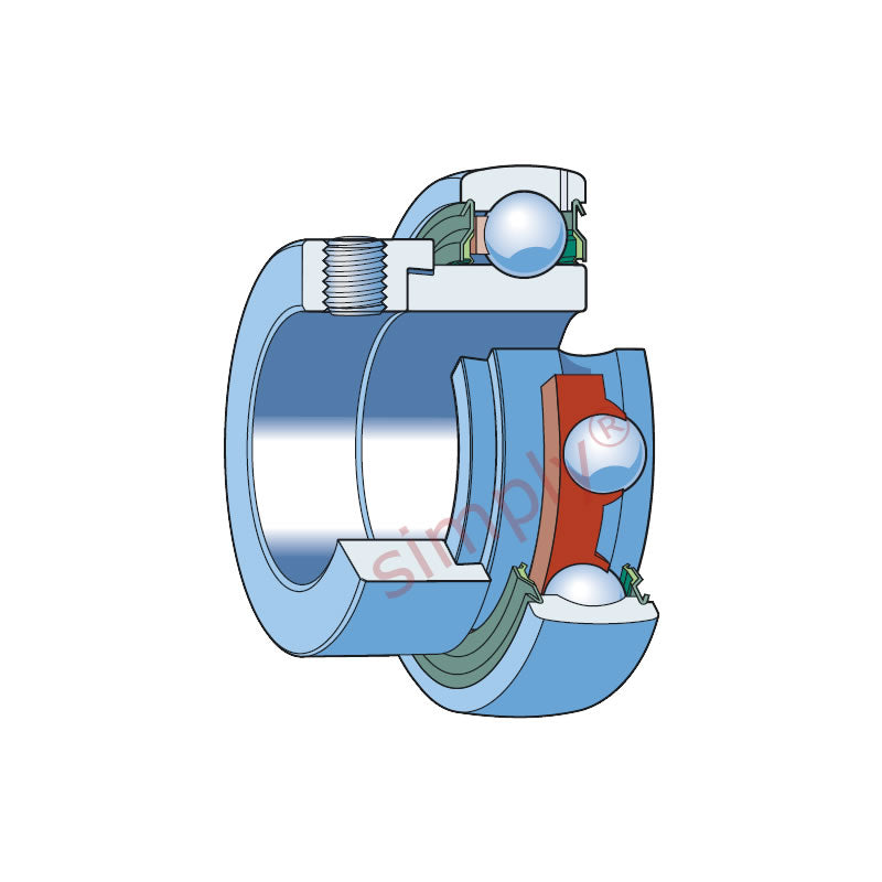 SKF YET203/15 Eccentric Locking Collar Bearing Insert with 15mm Bore 40mm Outside Diameter