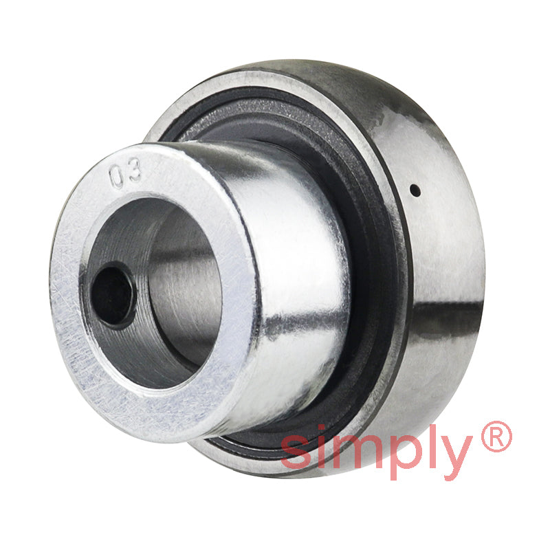 SKF YET203 Eccentric Locking Collar Bearing Insert with 17mm Bore 40mm Outside Diameter