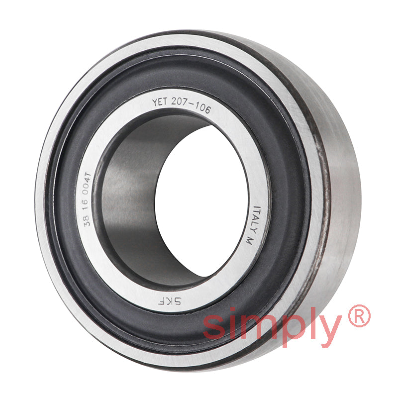 SKF YET207-106 Eccentric Locking Collar Type Bearing Insert 1-3/8 inch Bore 72mm Outside Diameter
